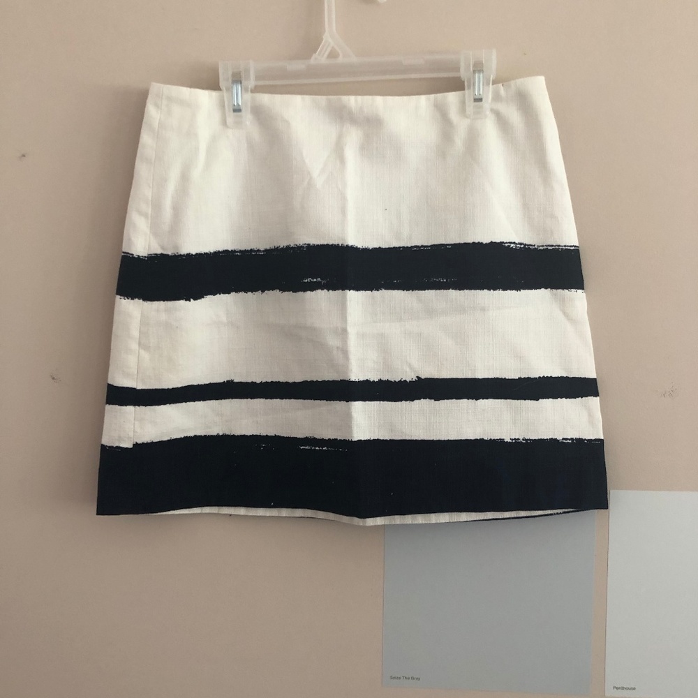 Blue and white skirt